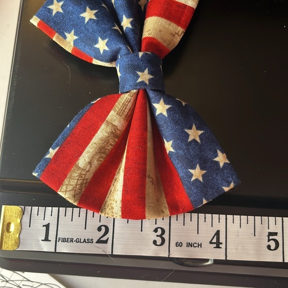 Handmade Rustic flag bow - Picture 4 of 4